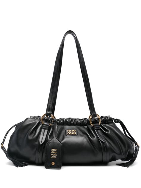 miu miu shoulder bag black|Miu Miu Joie Shoulder Bag .